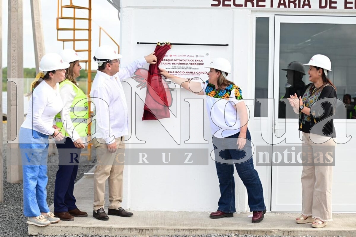 Supervisa gobernadora Rocío Nahle García planta solar de Pánuco