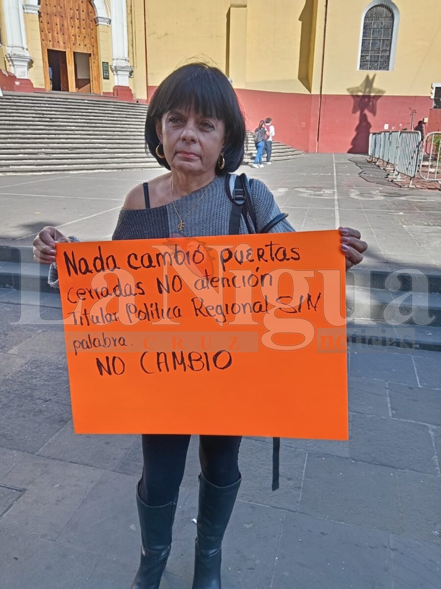 Julieta Flores Ficachi exige audiencia con la gobernadora de Veracruz