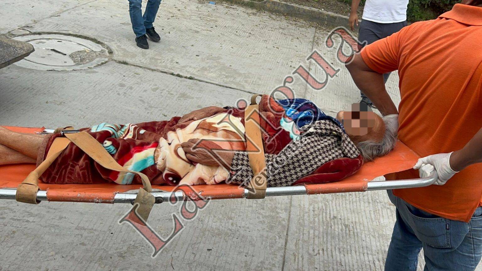 Muere abuelita que ayer fue agredida por su hijo en Tantoyuca