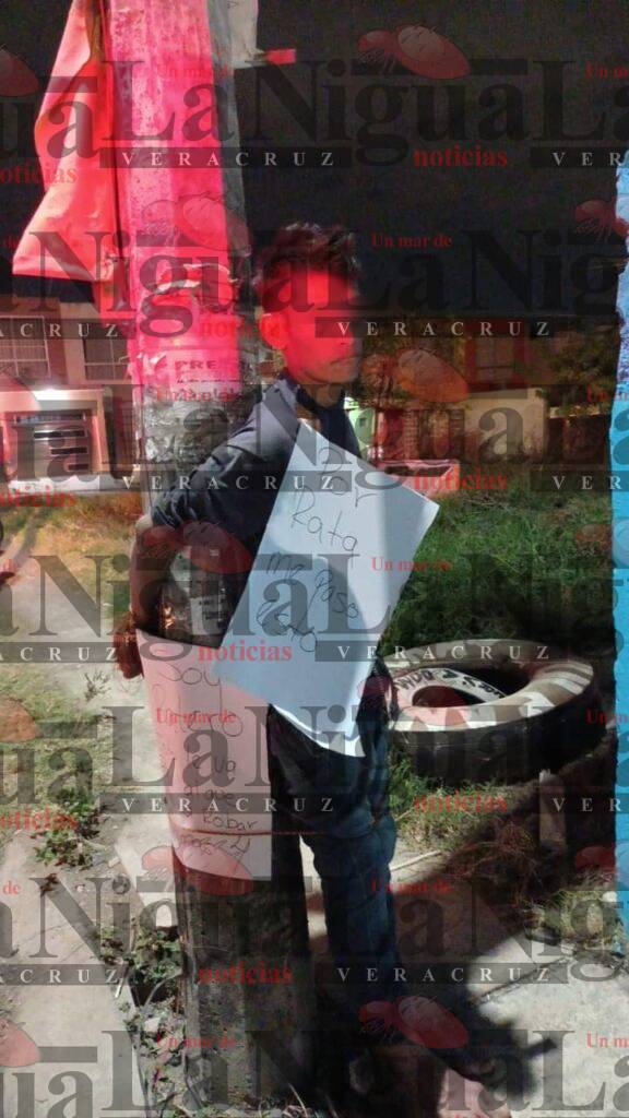 Amarran a poste a ratero