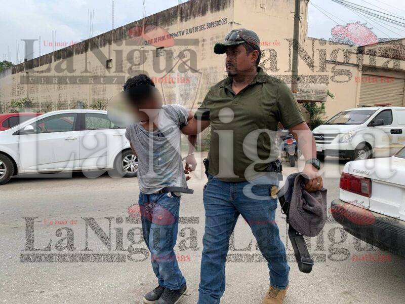 Detiene Policía Ministerial a jovenzuelo por robo en flagrancia