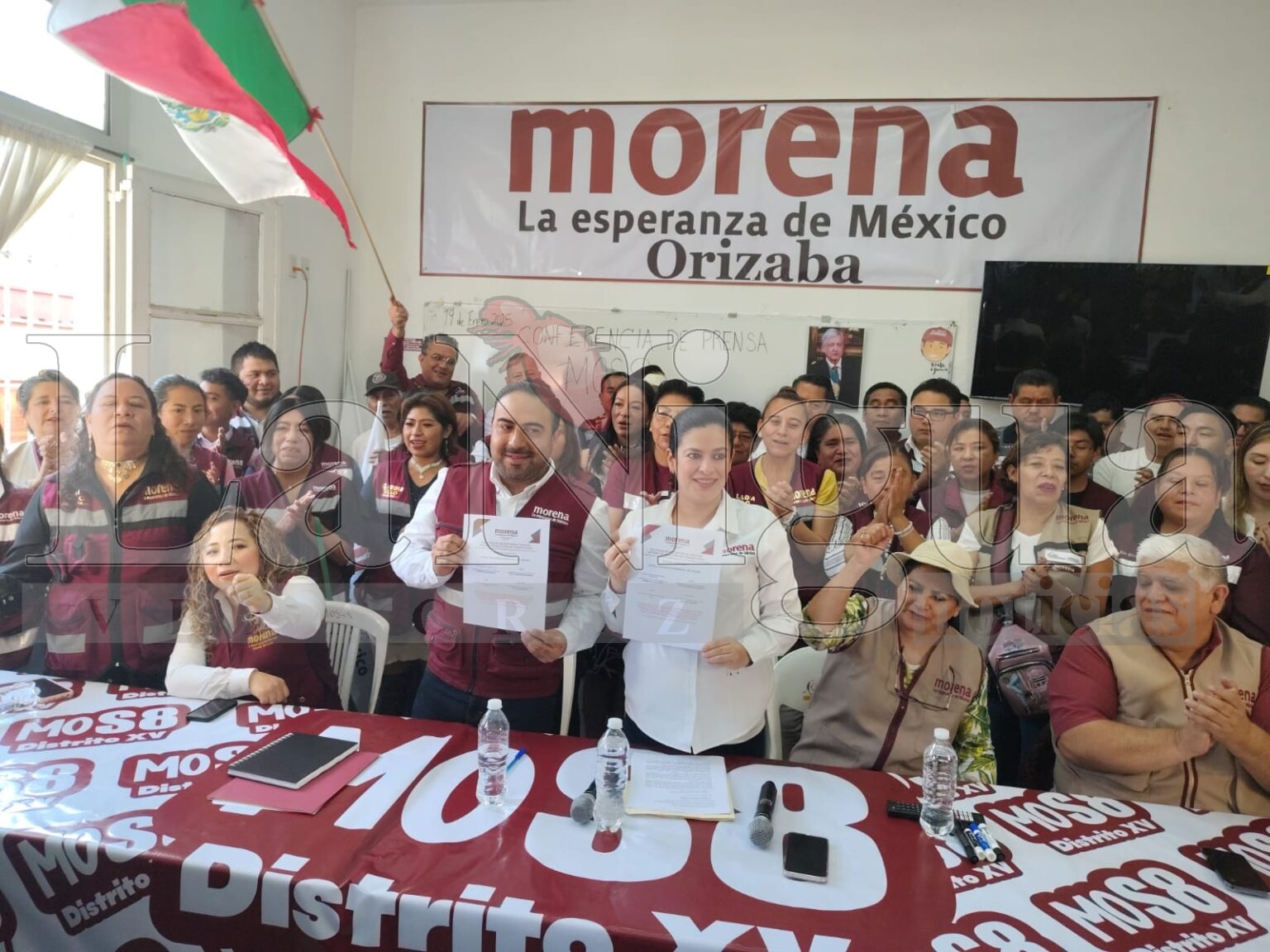 Respaldan bases de Morena registro de Nancy y Alberto