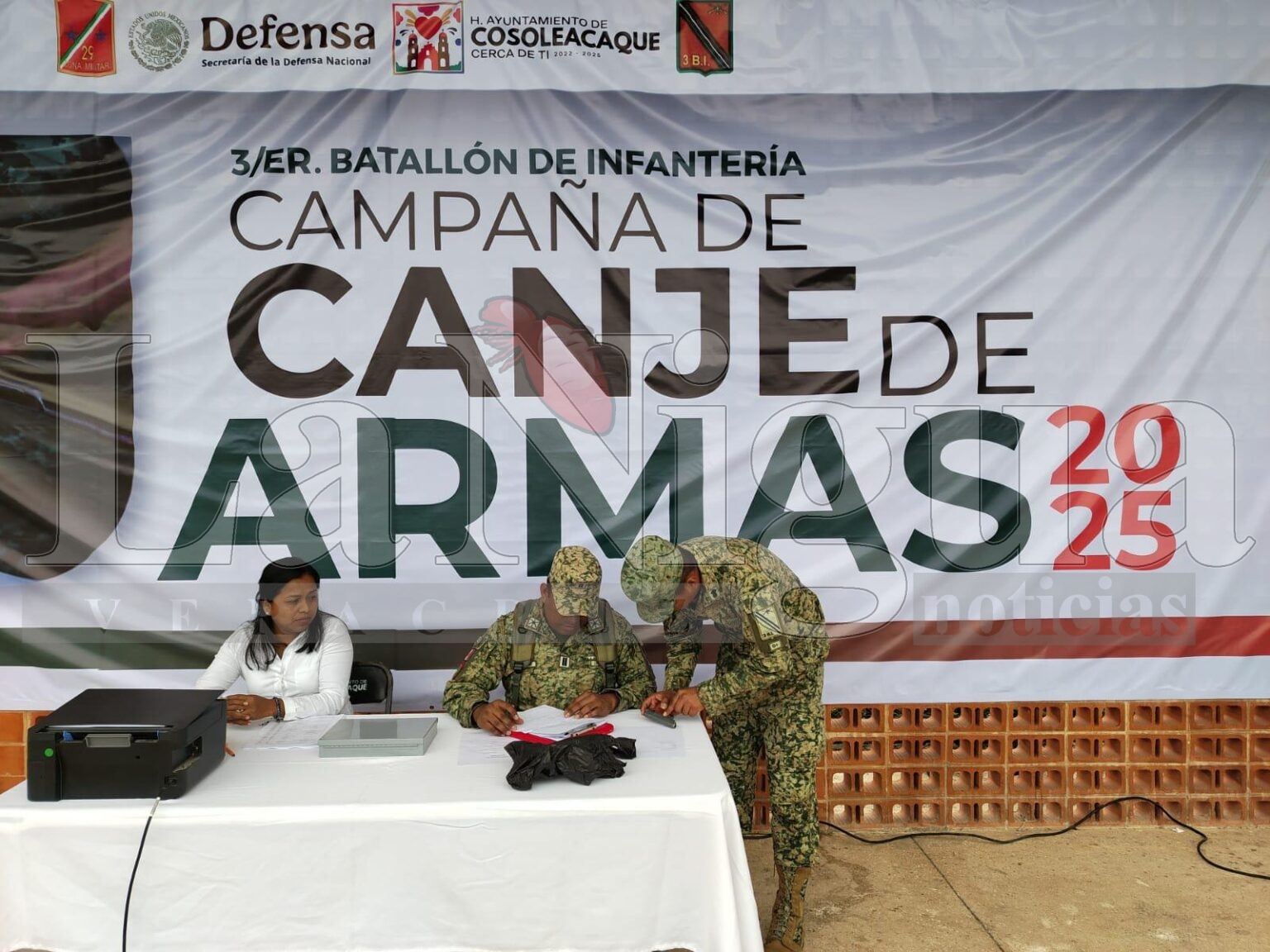 Campaña de Canje de Armas en Cosoleacaque, da resultados.