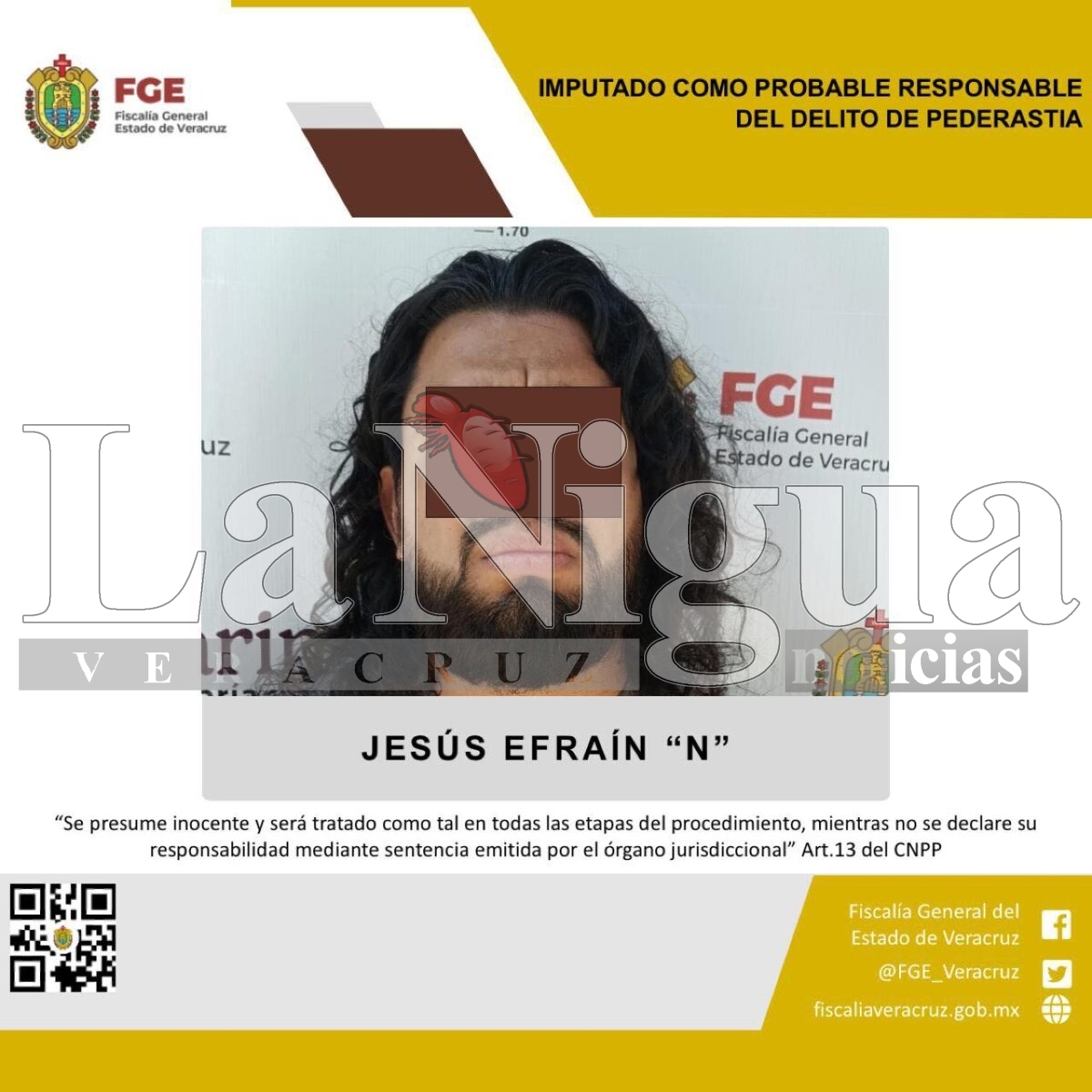 Dictan prisión preventiva contra presunto pederasta en Xalapa