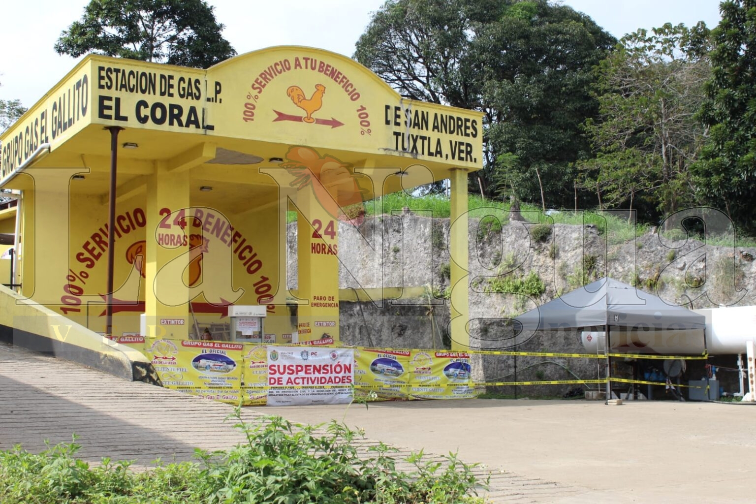 Vuelve a ser clausurada gasera “El Gallito” en San Andrés Tuxtla.