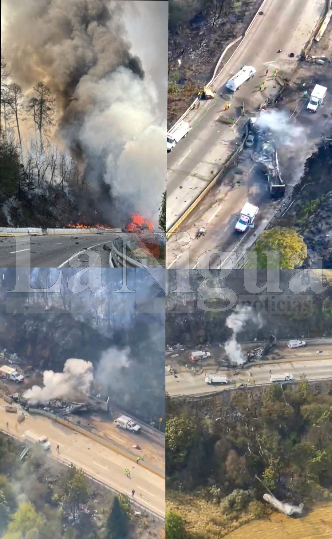 Cierre total en la autopista México-Puebla tras explosión de pipa de gas 1 Imagen de WhatsApp 2025 02 16 a las 12.27.02 0f9959db