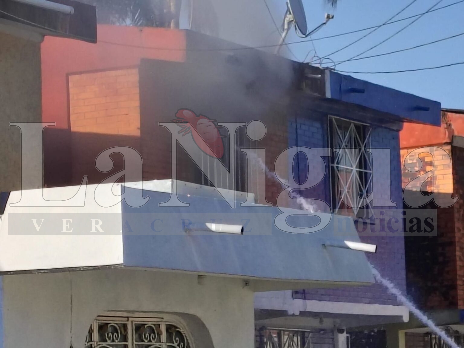 Incendio en domicilio de la Colonia Modelo, Río Blanco