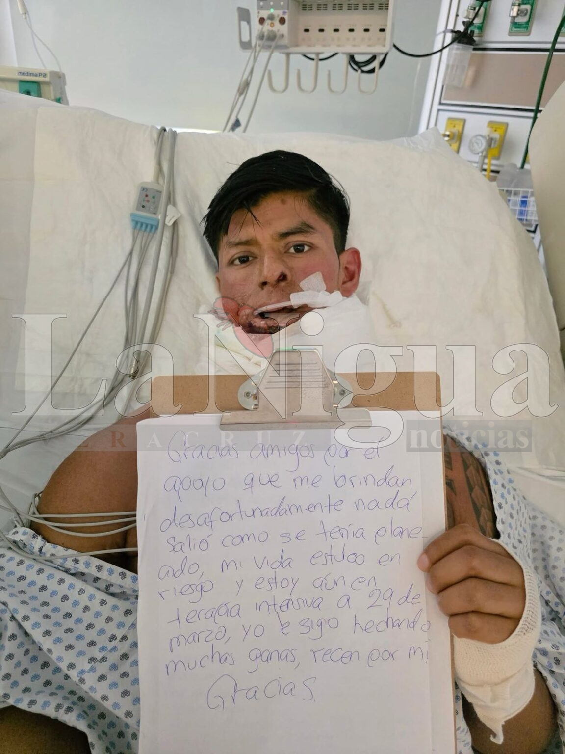 Hernerl sigue en pie de lucha y pide ayuda a los veracruzanos