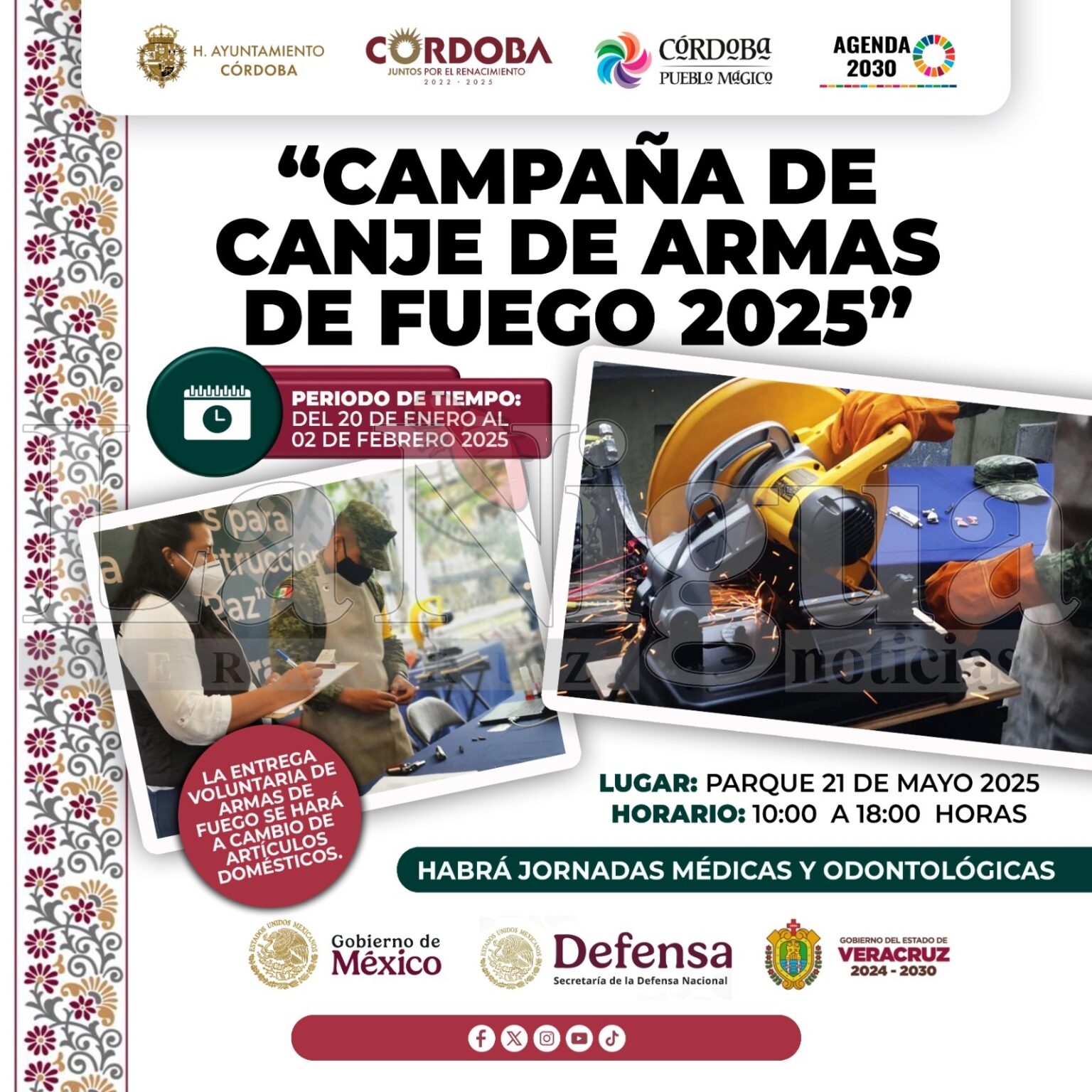 Llega a Córdoba el Canje de Armas 2025