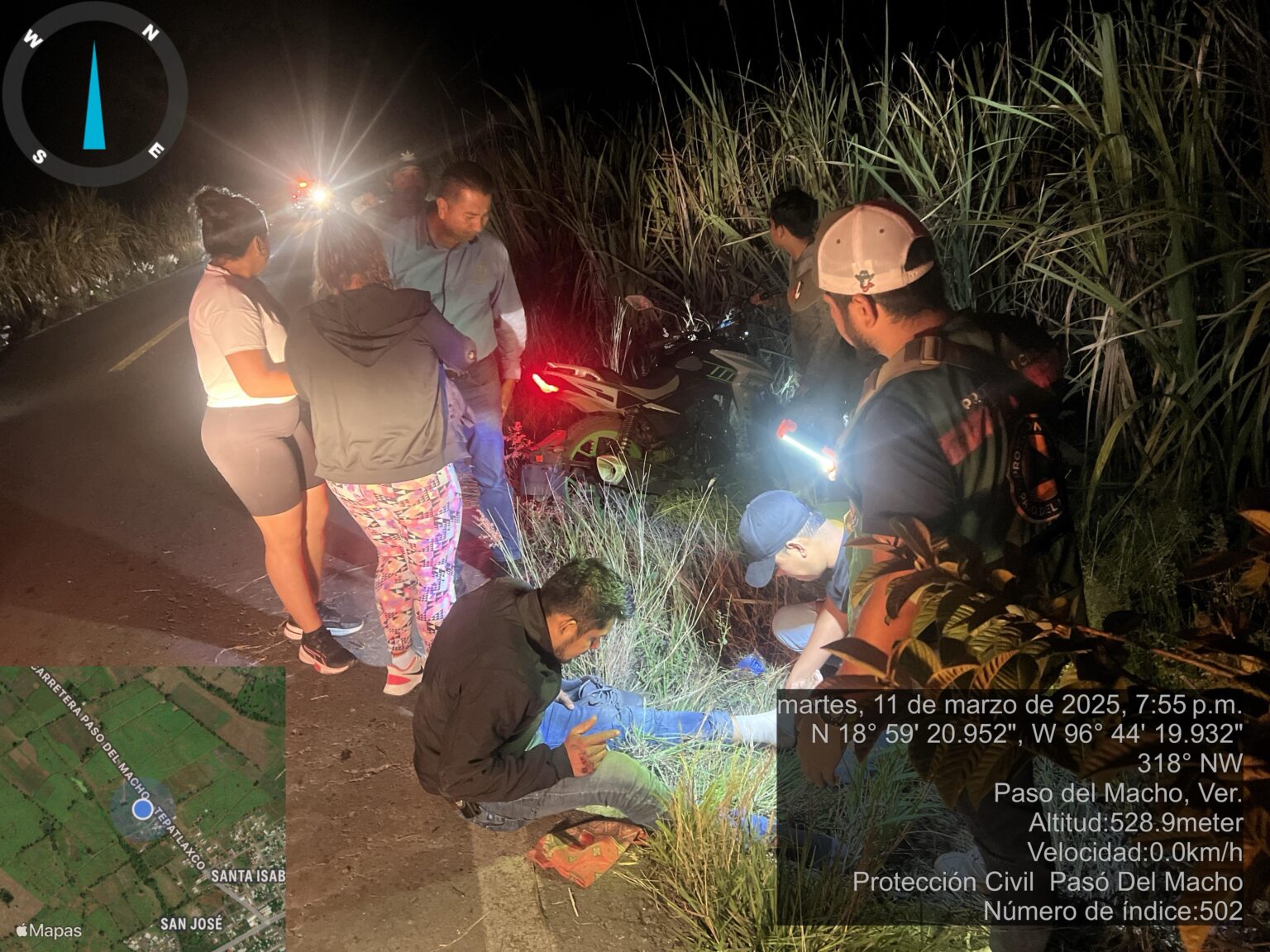 Se les atravesó un Tazo Dorado y sacó de la carretera a motociclistas
