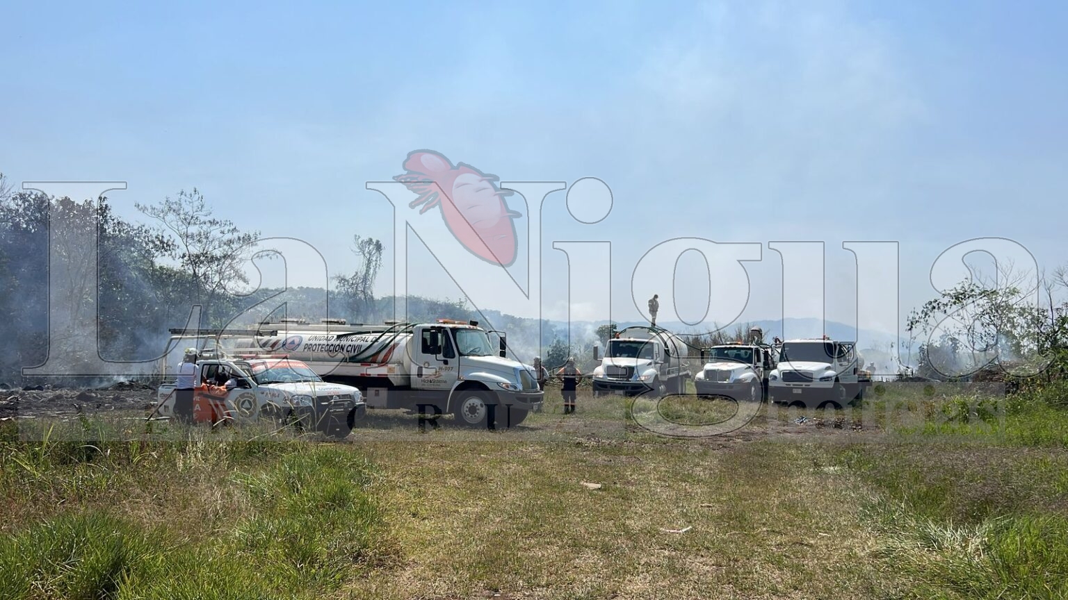 Trabajan coordinados para controlar emergencia en llantera de 20 de noviembre