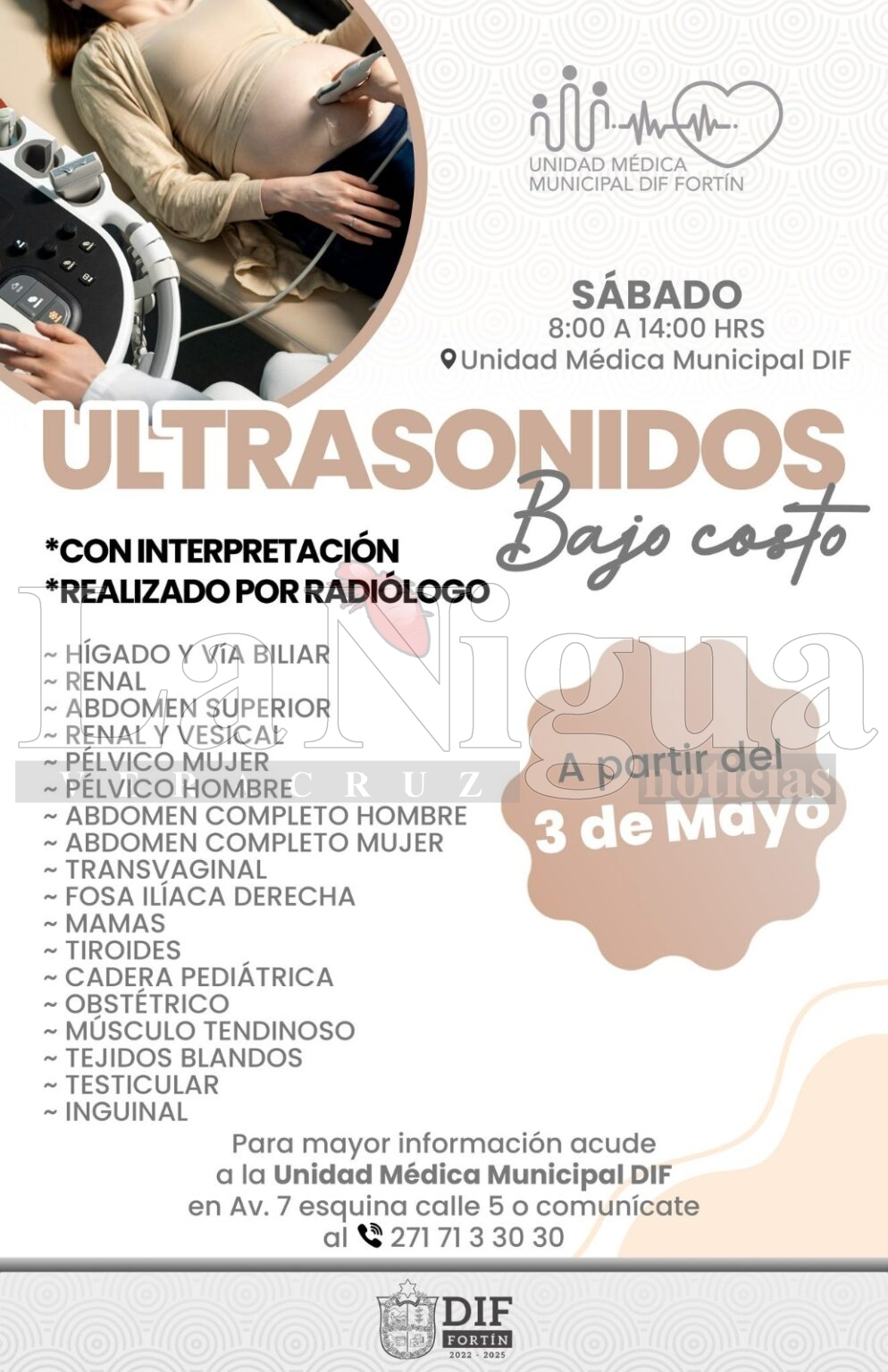 Llega Ultrasonido a Unidad Médica Municipal DIF Fortín