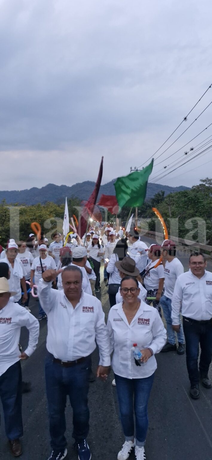 Con una caravana de Atoyac a Potrero, inició campaña René Rueda, candidato a la alcaldía