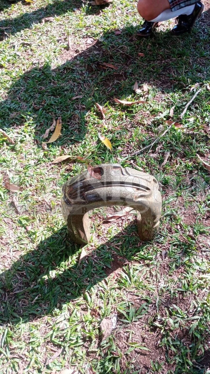 Descubrimiento Arqueológico en Costa de Oro: Hallan Piedra Prehispánica en San Andrés Tuxtla.