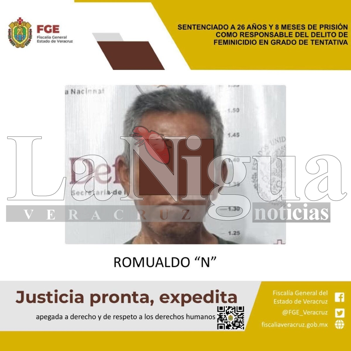 Sentencian a más de 26 años de prisión a sujeto por feminicidio en grado de tentativa en Chalma