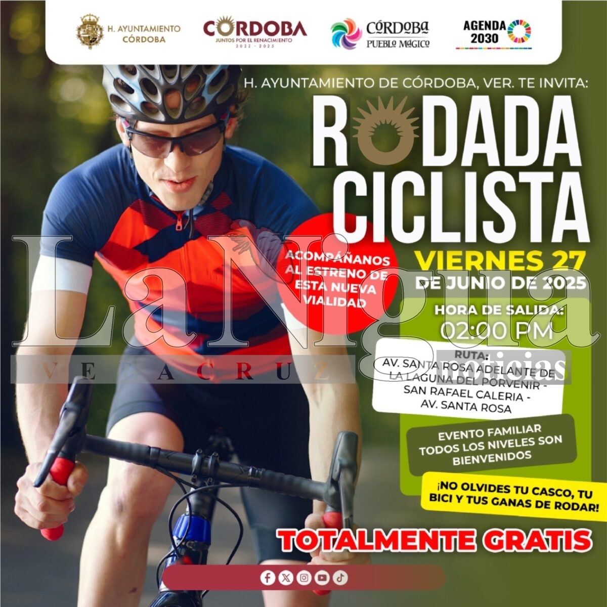 Ven con tu familia a la rodada ciclista