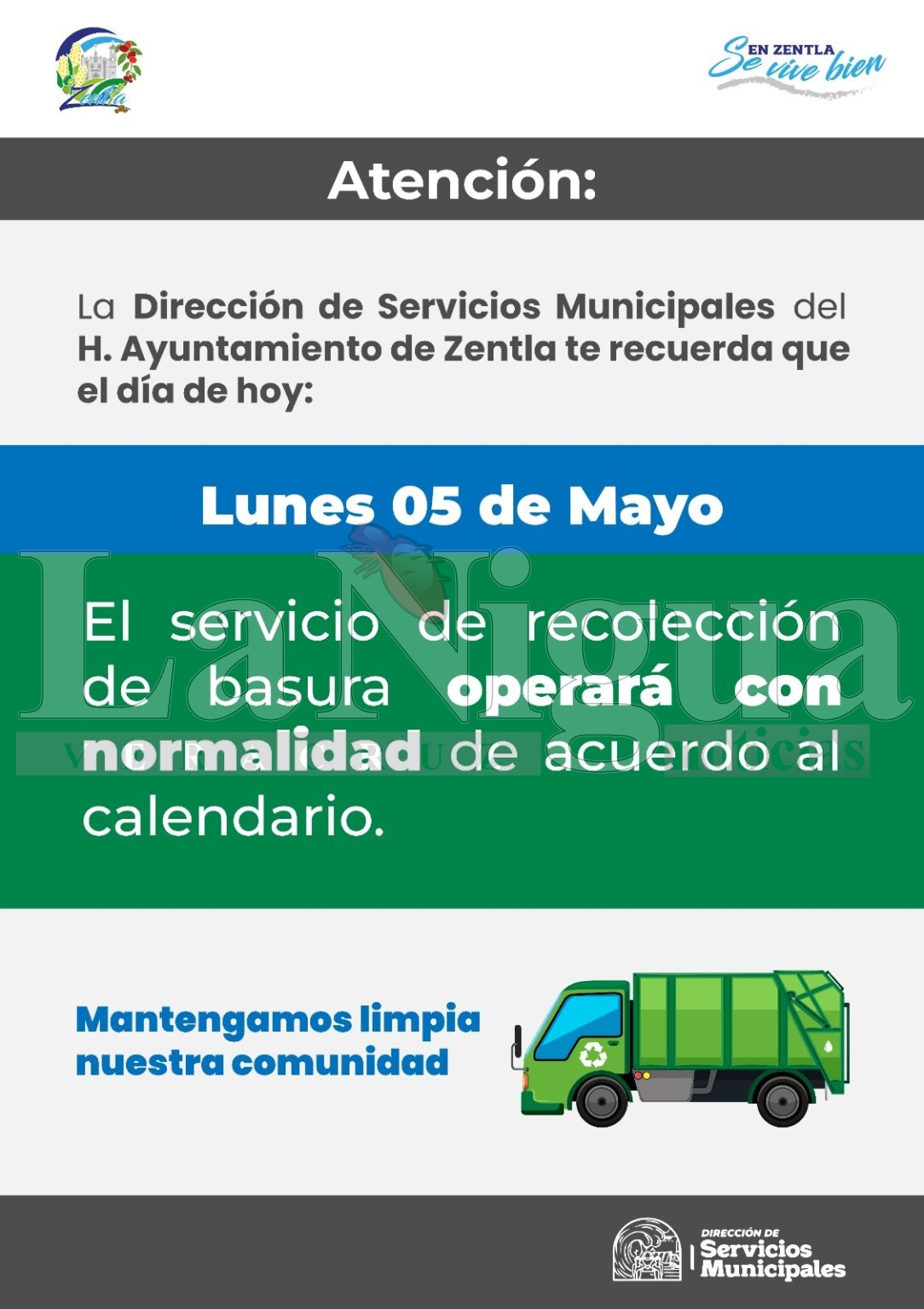 Servicio de recolección de basura operará con normalidad este 5 de mayo en Zentla WhatsApp Image 2025 06 30 at 15.48.32