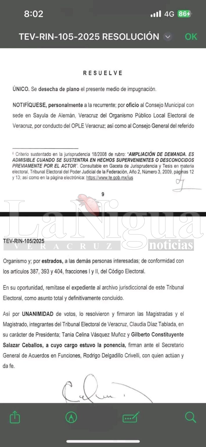 Queda firme triunfo de José Manuel Muñoz Murrieta como alcalde electo de Sayula de Alemán.
