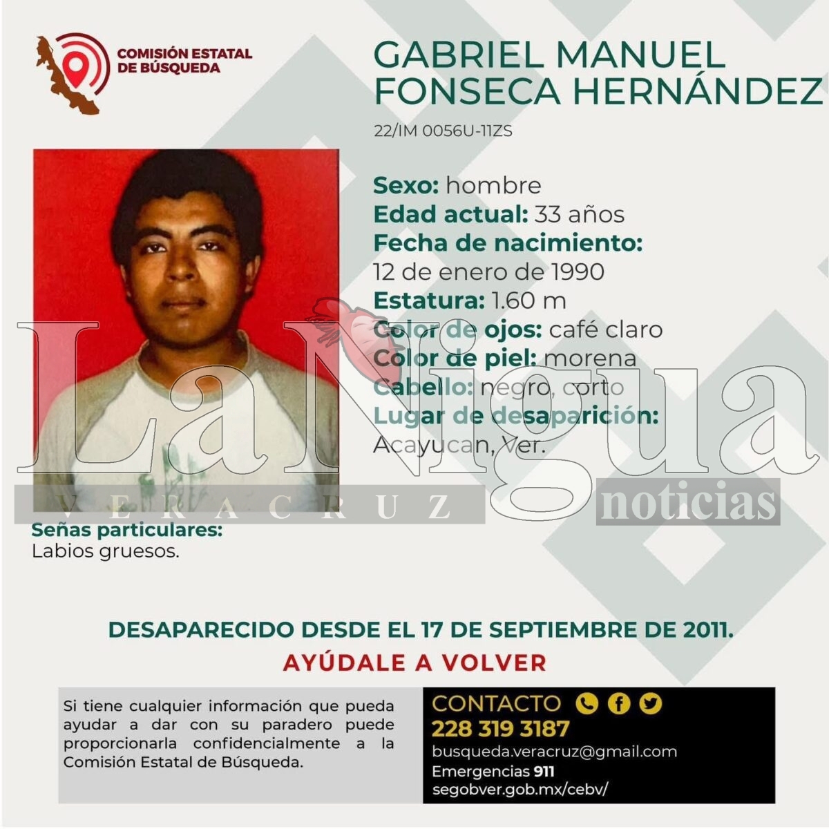 A 14 años de su desaparición, Fiscalía reabre caso del periodista “Cuco” Fonseca en Acayucan.