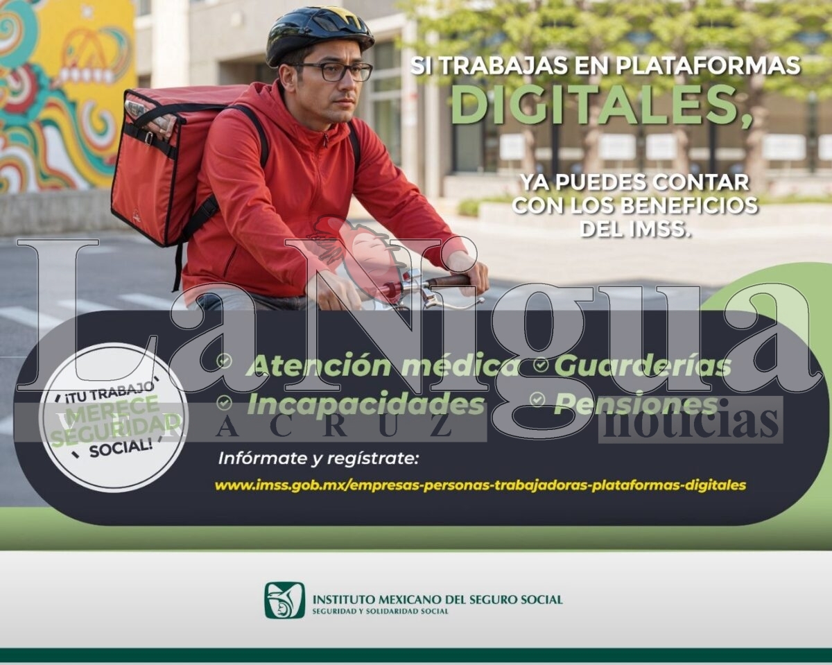 Informa IMSS Veracruz Sur sobre prueba piloto para la inscripción de los trabajadores en plataformas digitales