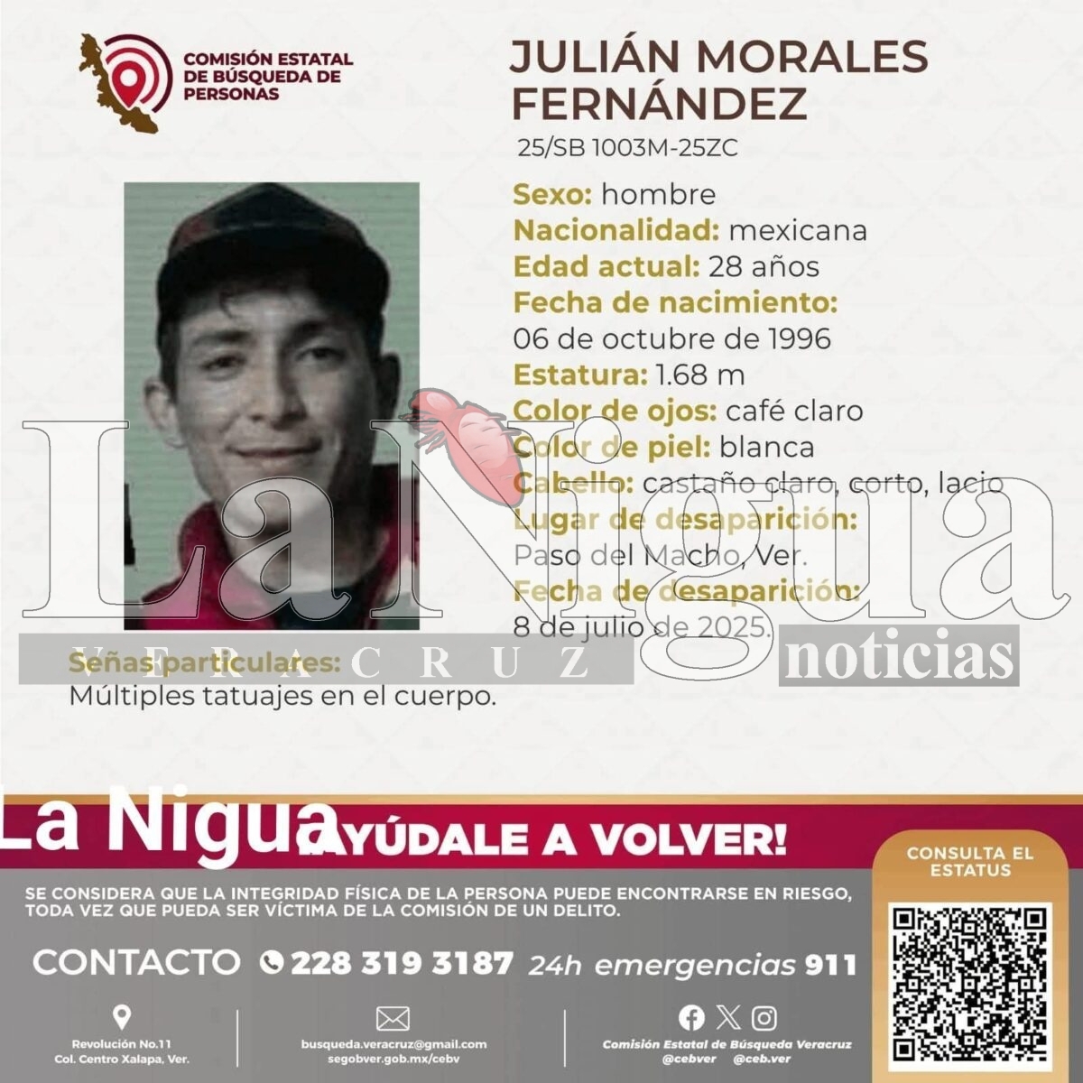 Vecinos bloquean carretera en Paso del Macho; exigen aparición de joven desaparecido 3 img 20250711 wa00783210911794411155435