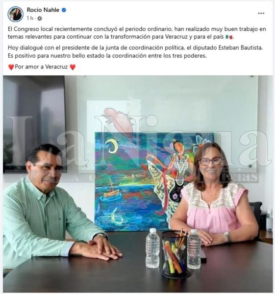 Esteban Bautista y Rocío Nahle reafirman compromiso de trabajar en unidad para los veracruzanos 1 img 20250719 wa00523787703243634812475