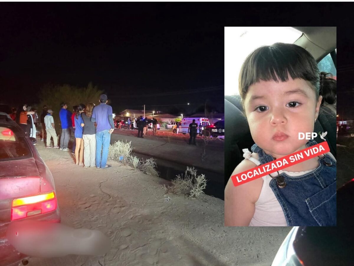 Localizan sin vida a menor de 3 años en San Luis Río Colorado.