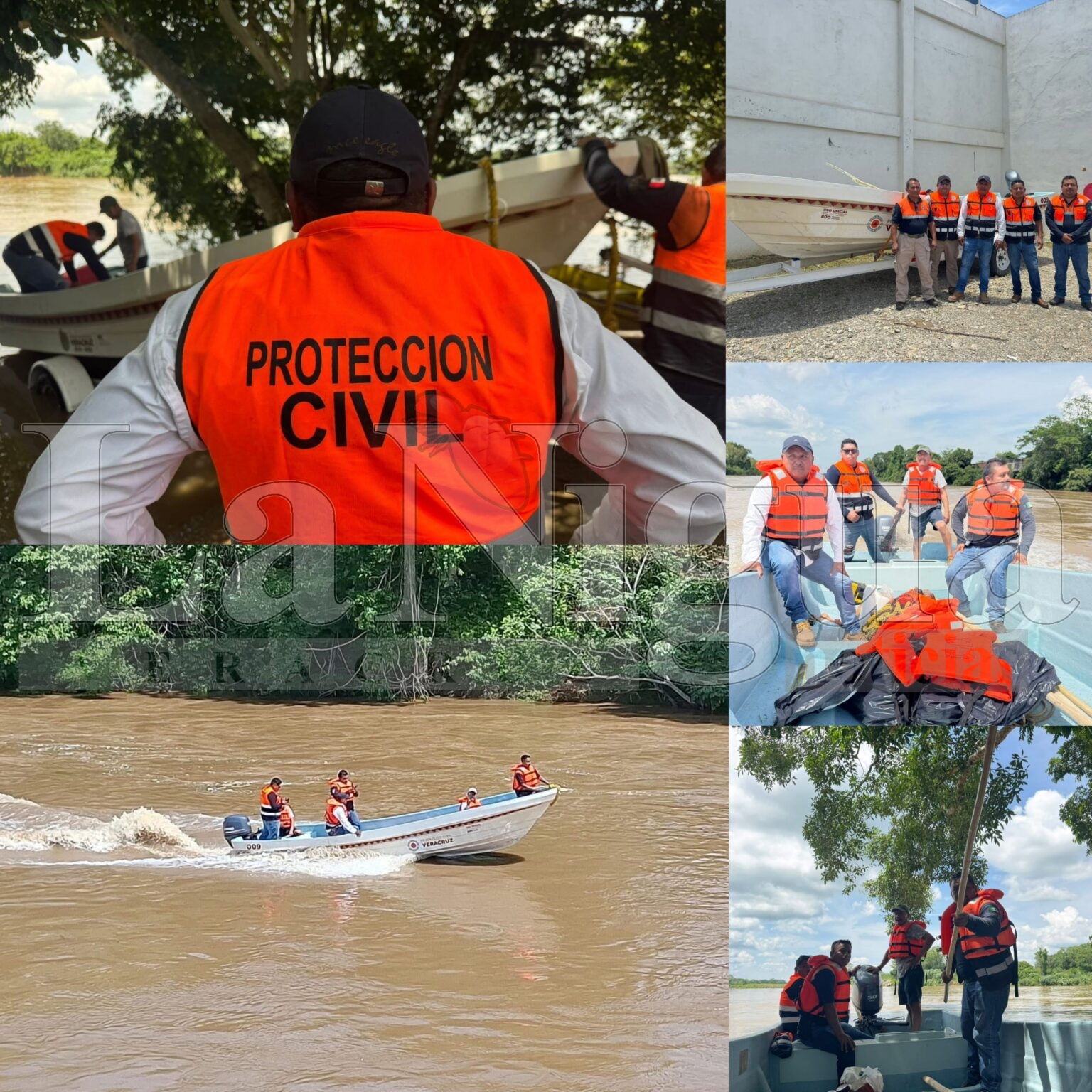 Ayuntamiento de Playa Vicente fortalece capacidad de respuesta con nueva embarcación para la temporada de lluvias.