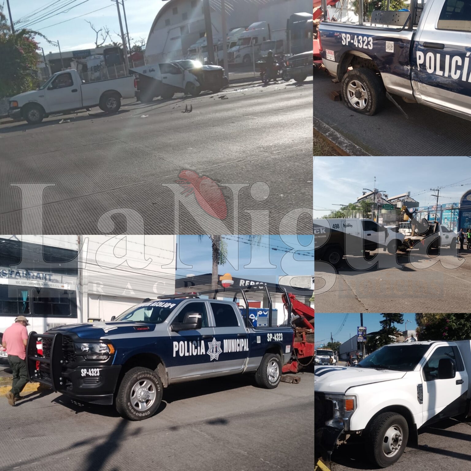 CHOCAN PATRULLA DE SSP Y CAMIONETA DE VALORES