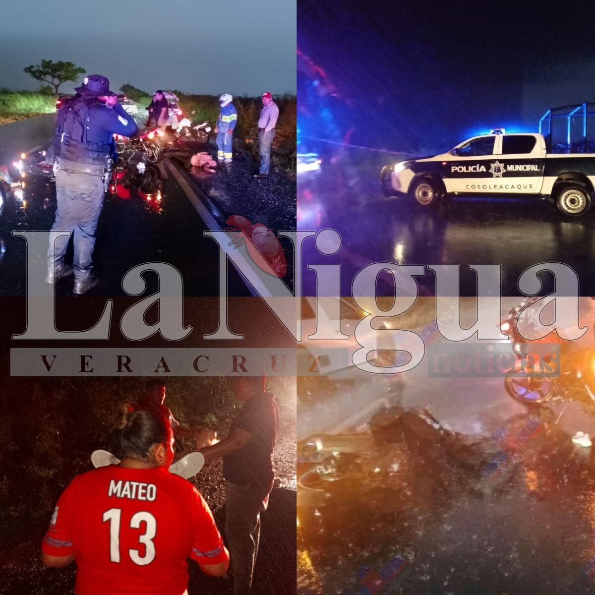 Muere pareja de motociclistas tras derrapar