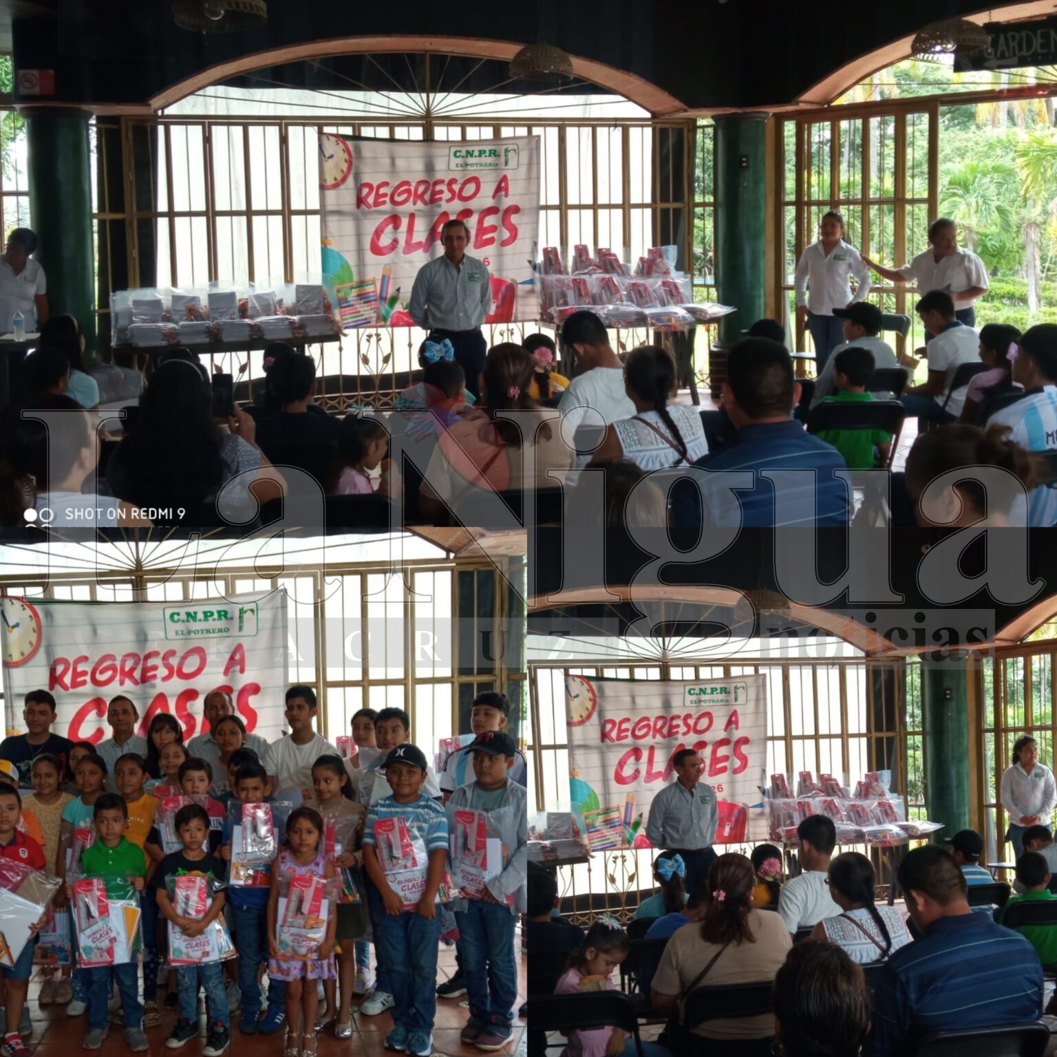 CNPR del Ingenio El Potrero entrega útiles escolares a hijos de cañeros en San Juan de la Punta