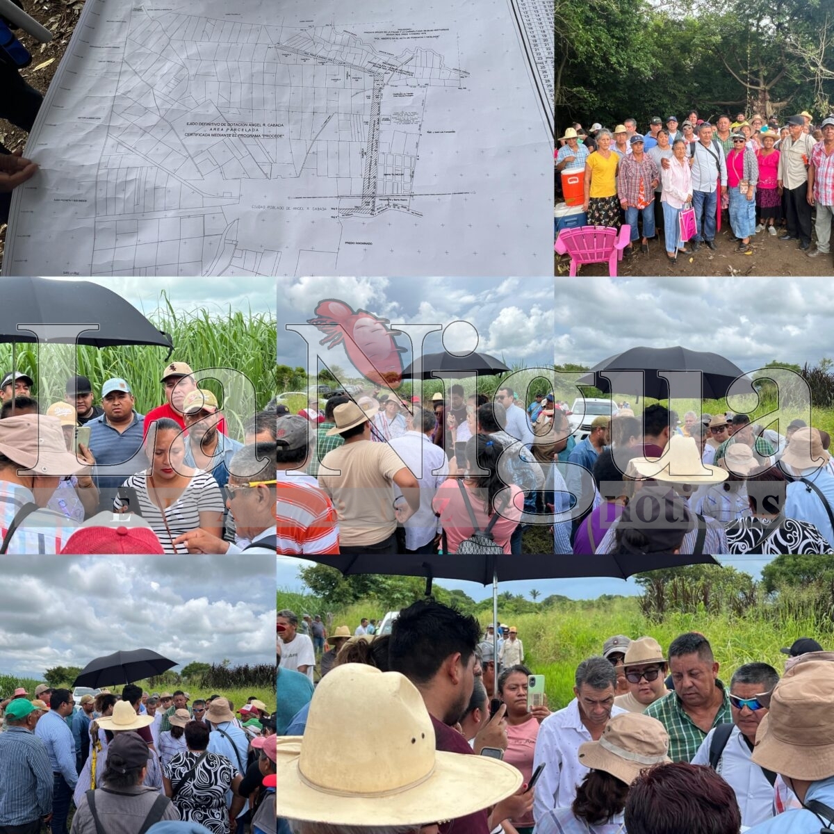 Ejidatarios de Ángel R. Cabada, piden al gobierno destrabar conflicto agrario que prevalece por casi 50 años en el predio El Mesón