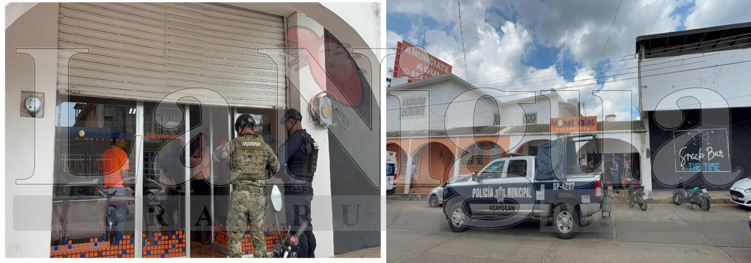 En Acayucan toman de rehén a un menor de edad y roban financiera