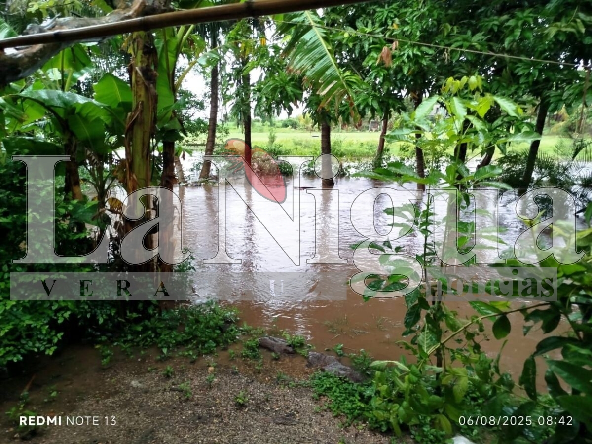 Santiago Tuxtla activa protocolos de emergencia tras intensas lluvias; río Tepango alcanza su capacidad máxima. 6 img 20250806 wa00169116743092096705233