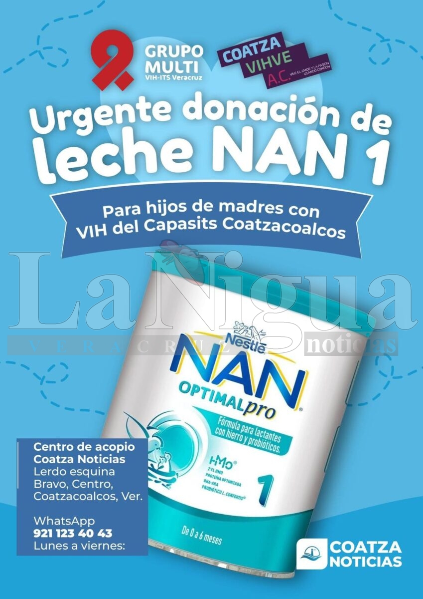 Seguimos con la colecta de leche NAN 1