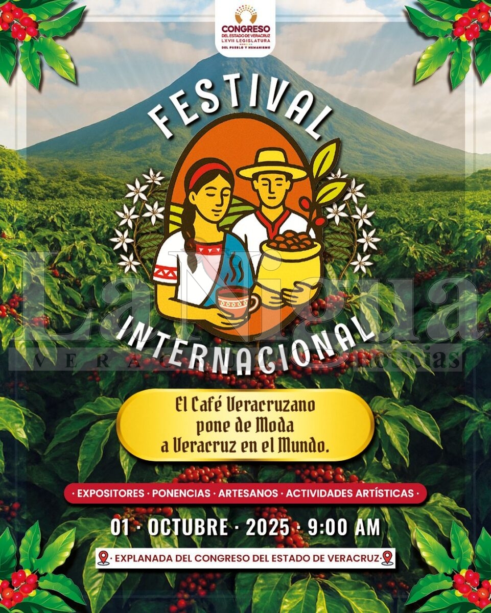 Este 1 de octubre, se realizará el Festival del Café en el Congreso de Veracruz