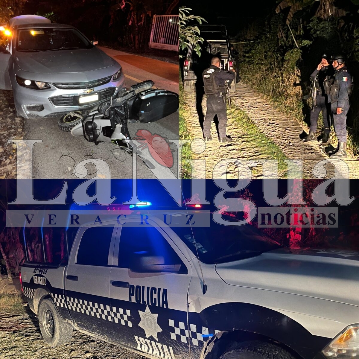 Ejecuta a un joven y termina detenido tras accidentarse en Papantla