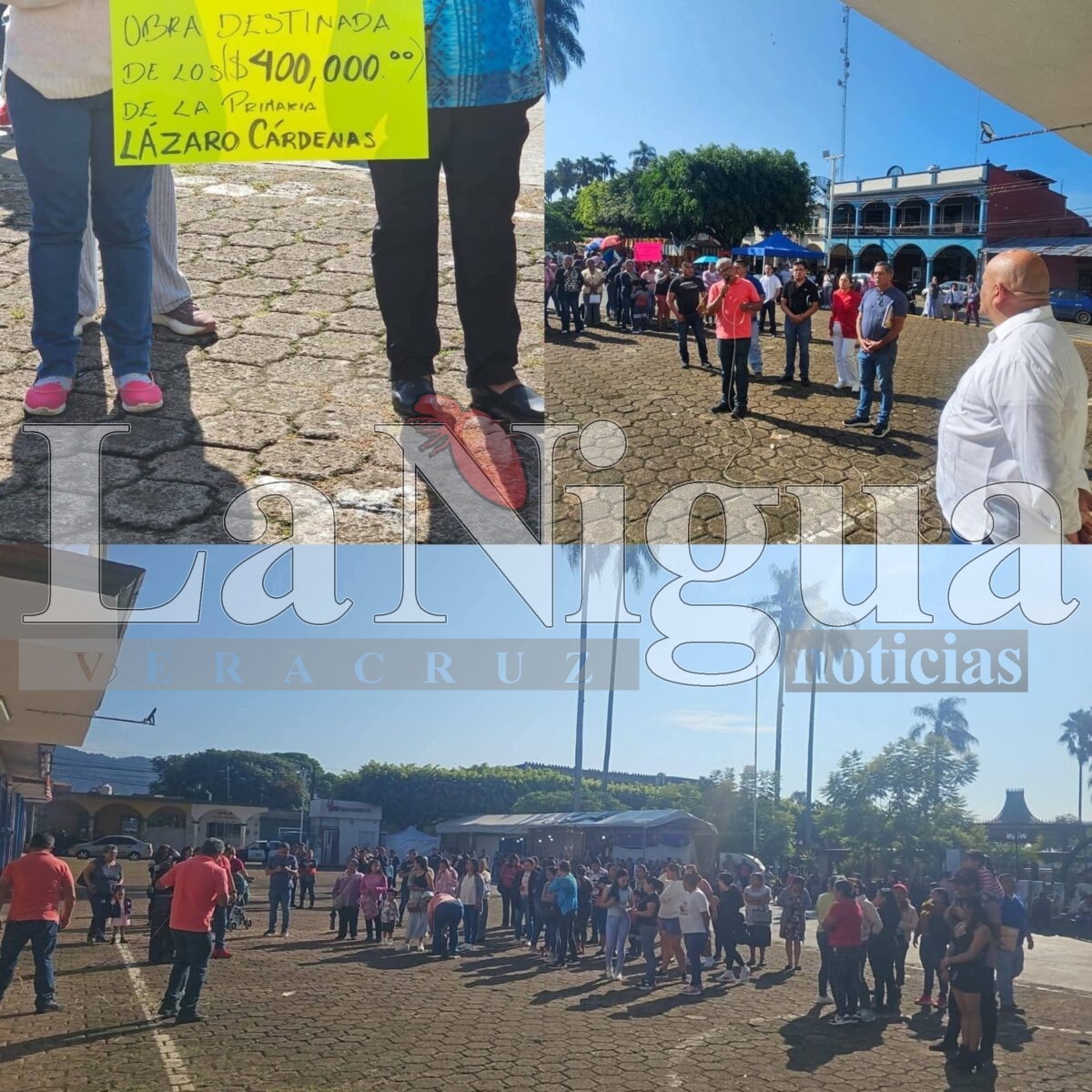 TOMAN EL PALACIO DE IXHUATLAN DEL CAFÉ, AL DESCUBRIR OBRA ESCOLAR FANTASMA, PATERFAMILIAS DE PRIMARIA CÁRDENAS. ALCALDESA DORA ANGÉLICA SE PELA, JUNTO CON LOS EMPLEADOS MUNICIPALES. ORFIS, TAPADERA