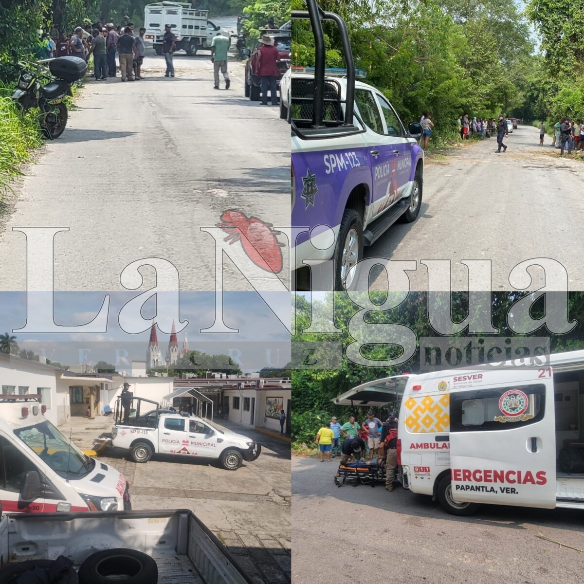 Cobra una víctima la volcadura de camioneta de grupo musical en Papantla