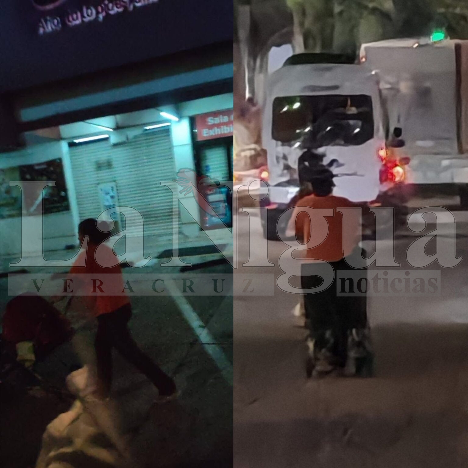 Mujer camina con su bebé en plena avenida y desata alarma entre automovilistas.