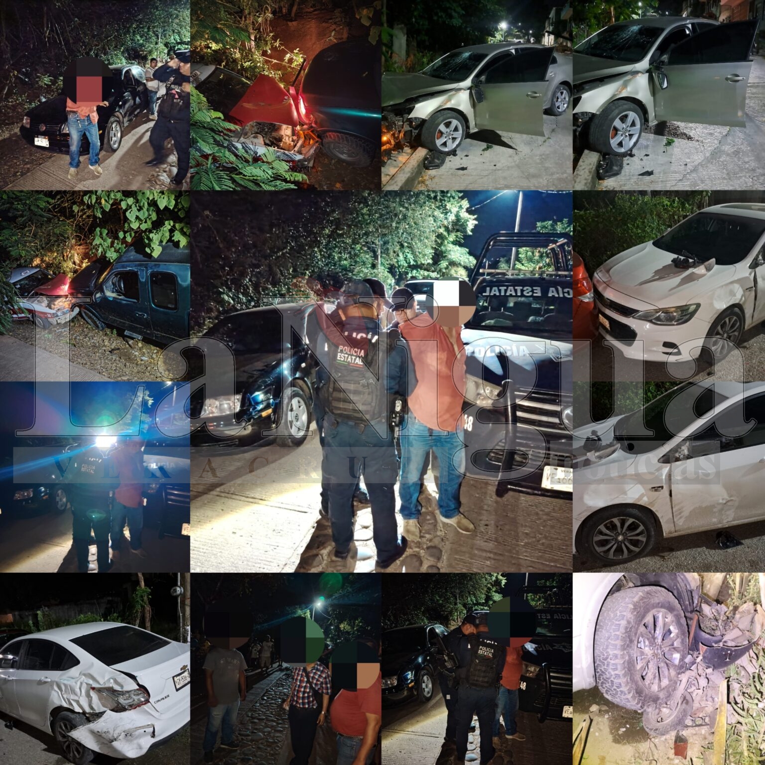 Ebrio conductor destruyo tres vehículos tras conducir a exceso de velocidad