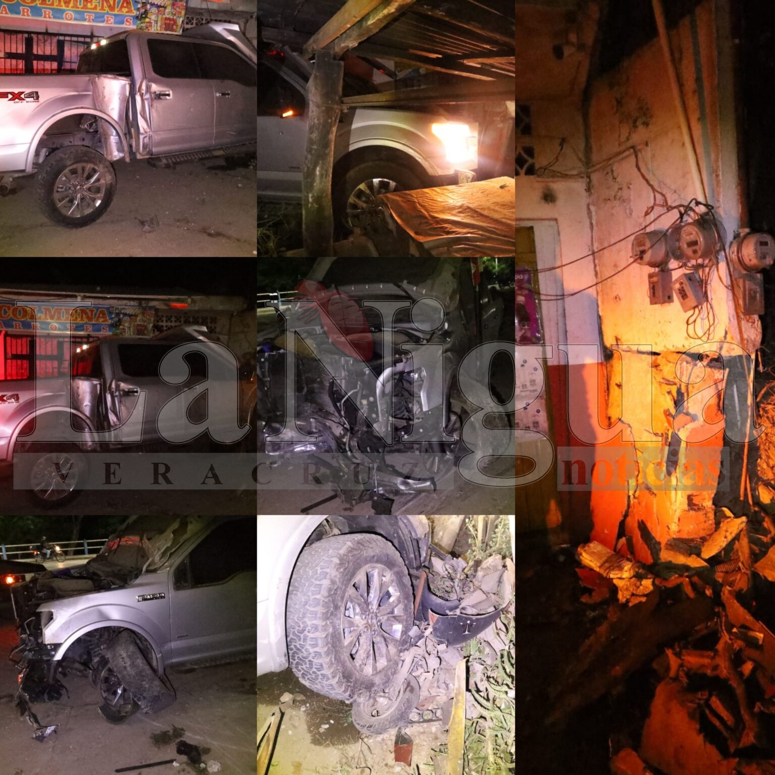 Pierdé el control y se estrella contra una vivienda