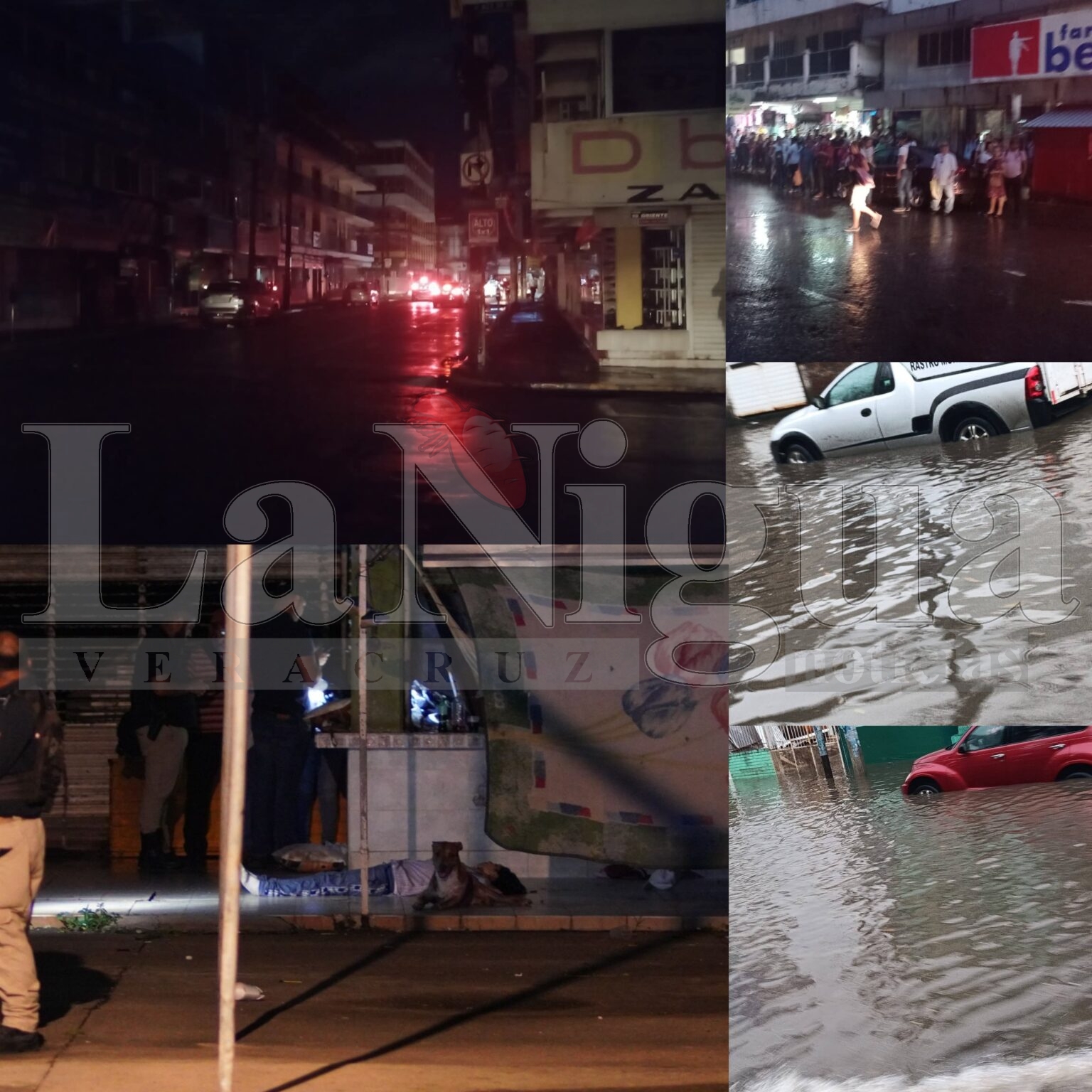 Lluvias provocan anegaciones y cortes de energía en Poza Rica
