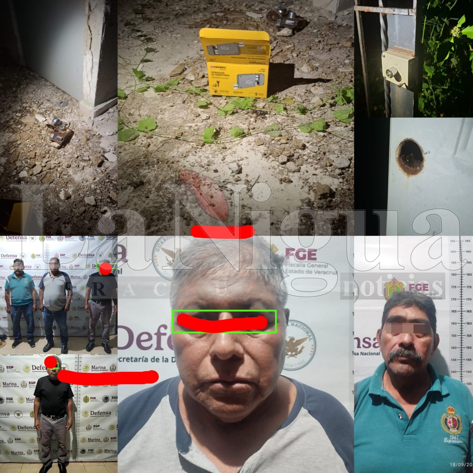 Detienen al presidente del comisariado ejidal de Cosoleacaque por invasión de viviendas en Arboledas.