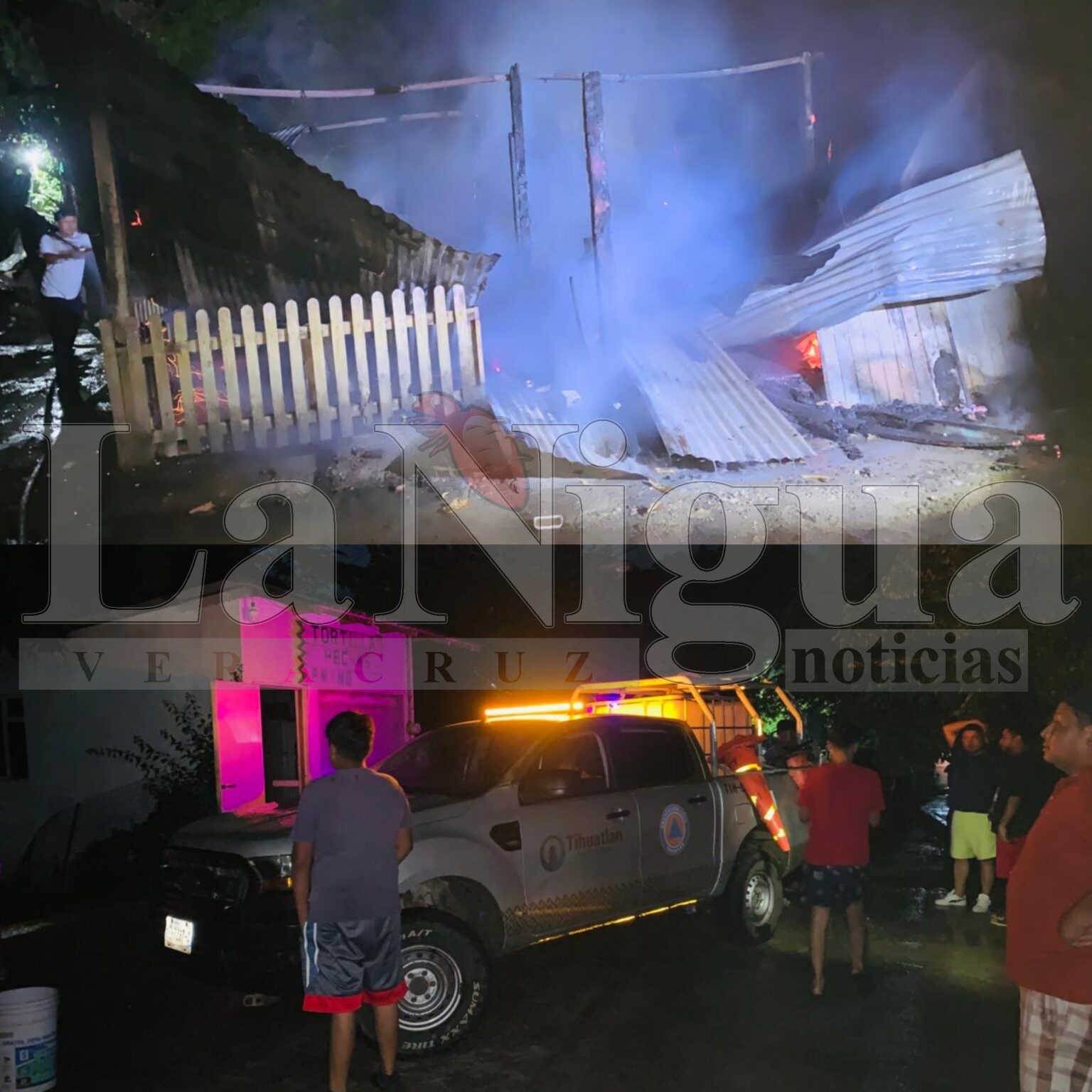 Persona de la tercera edad muere calcinado en Tihuatlán