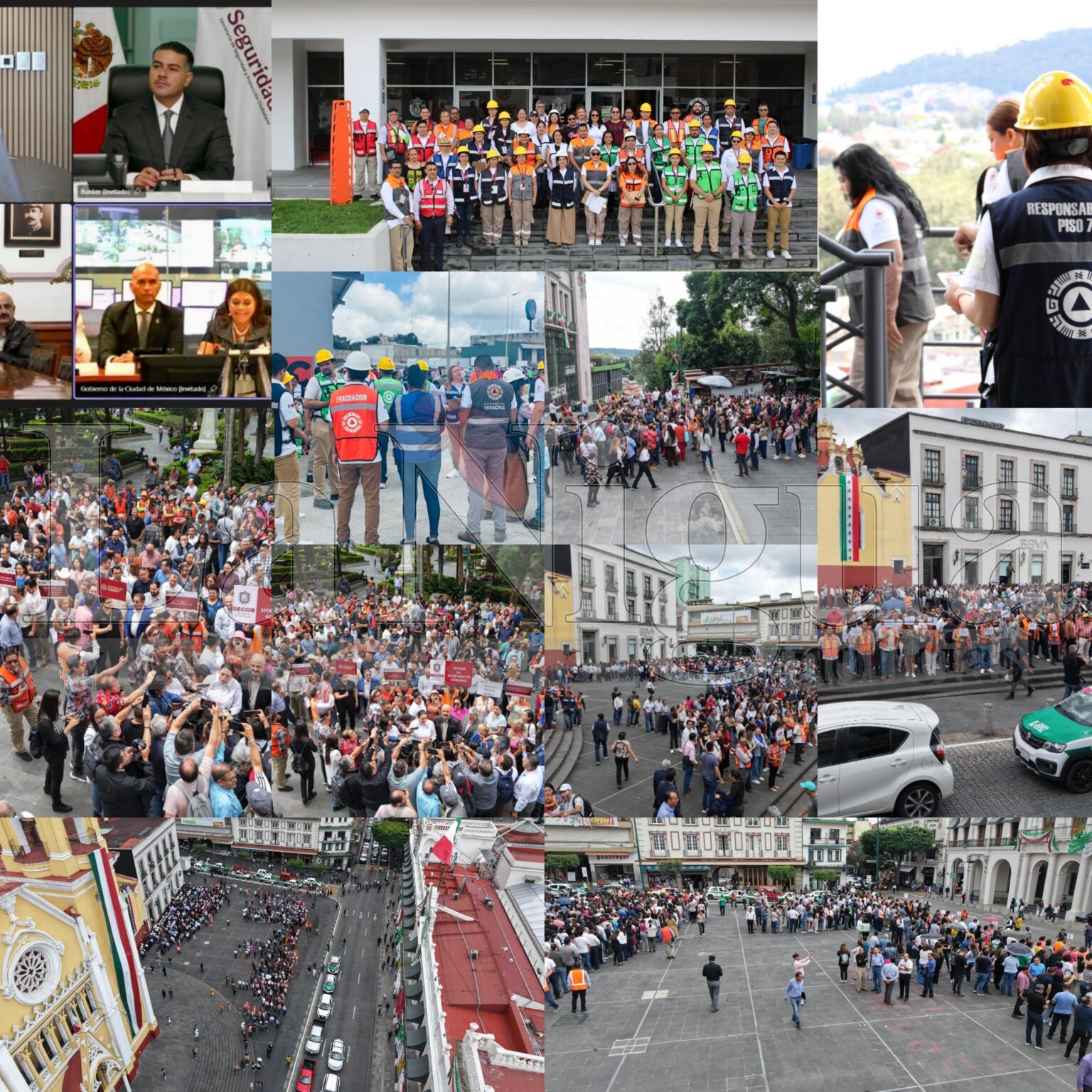 En Veracruz, más de medio millón de personas participan en Simulacro Nacional