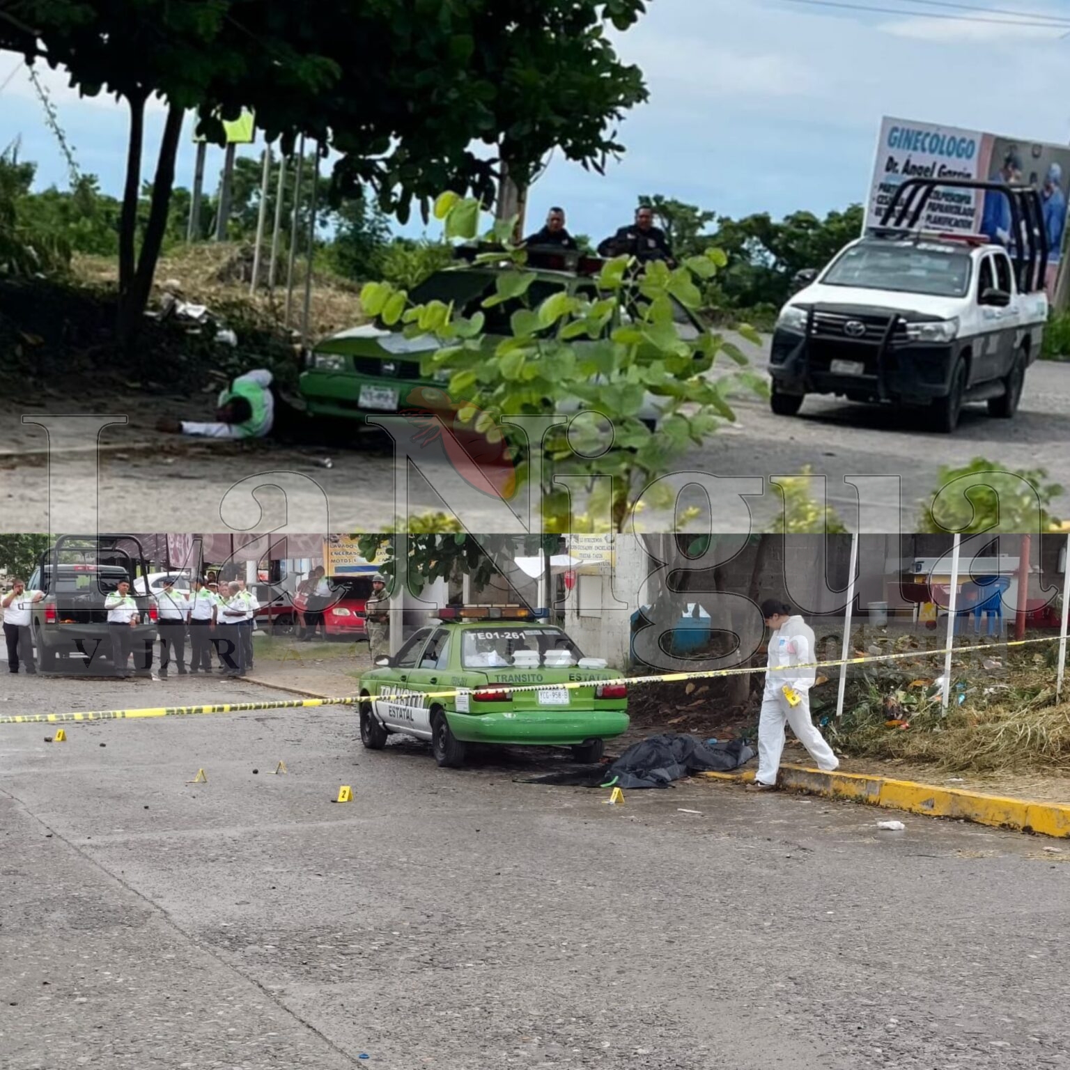 Acribillan a agentes de Tránsito en Entabladero, Espinal