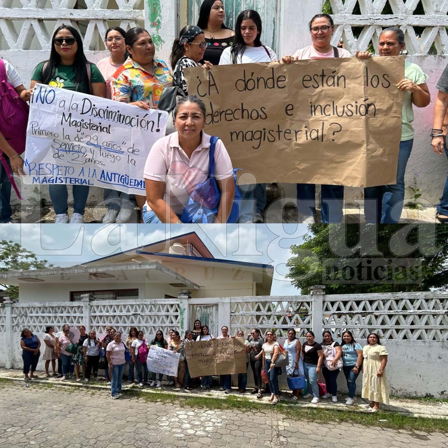 Se manifiestan docentes de Tlacotalpan por favoritismos y dedazos en la SEV