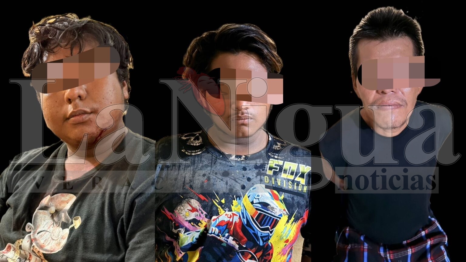 Desmantelan banda dedicada al robo de motocicletas en la zona sur de Veracruz.