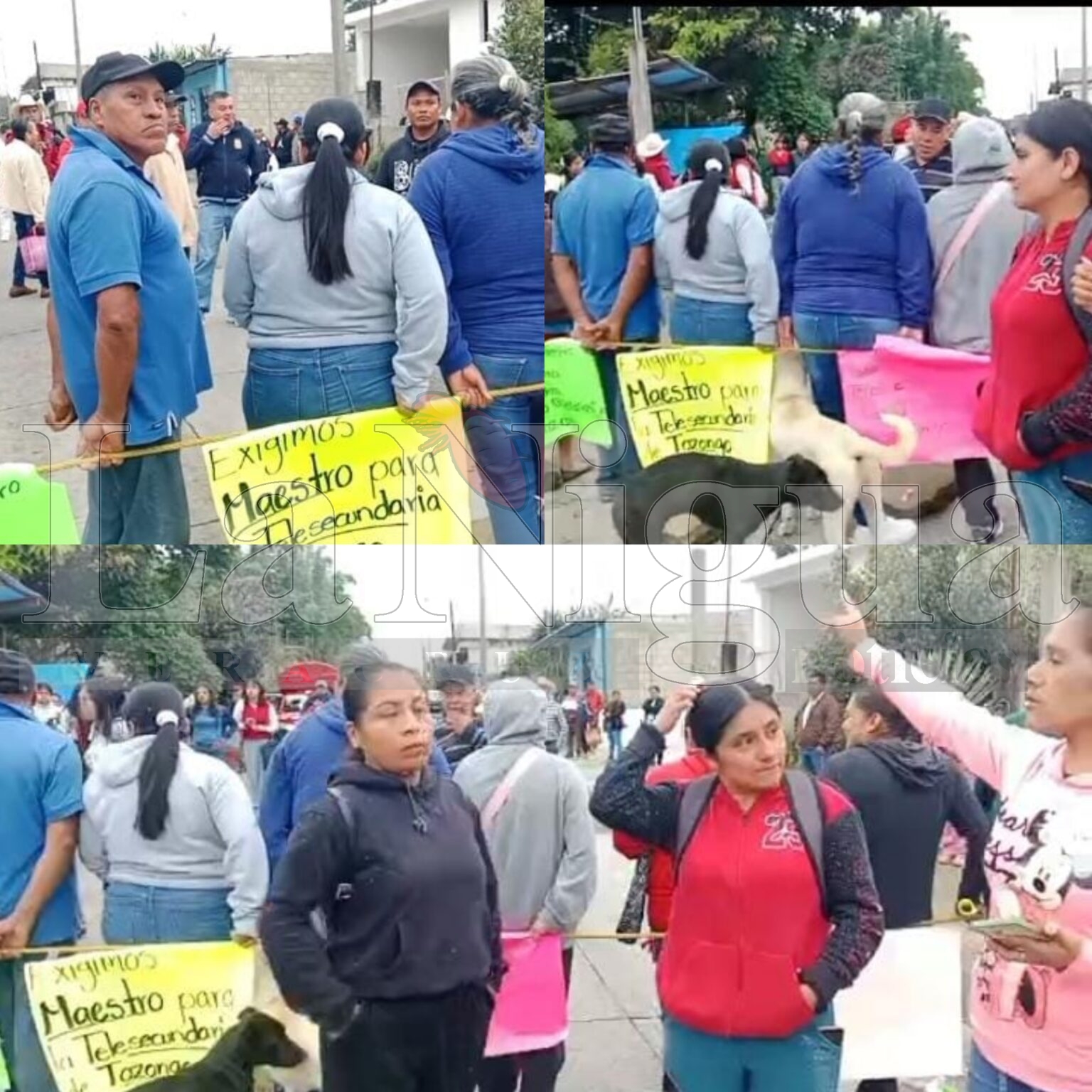 Cierran carretera Calcahualco-Coscomatepec para exigir maestro para telesecundaria